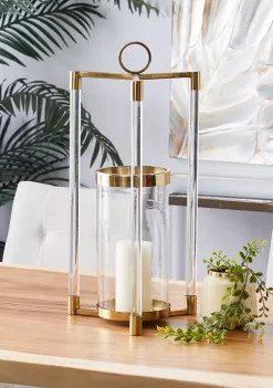 Discount β Contemporary Stainless Steel Candle Lantern by Monroe Lane π