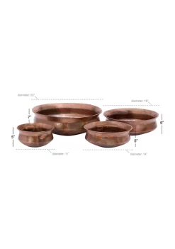 Outlet 🧨 Rustic Metal Planter - Set of 4 by Monroe Lane 🛒 -Monroe Lane Sales Belk 14402