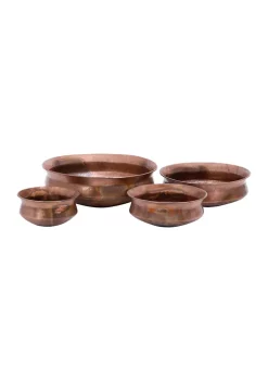 Outlet 🧨 Rustic Metal Planter - Set of 4 by Monroe Lane 🛒 -Monroe Lane Sales Belk 14405