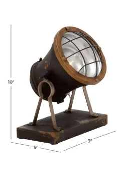 New 🔥 Industrial Metal Accent Lamp by Monroe Lane 🔥 -Monroe Lane Sales Belk 14415