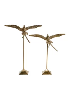 Hot Sale 🥰 Glam Aluminum Sculpture - Set of 2 by Monroe Lane 🔥 -Monroe Lane Sales Belk 14426