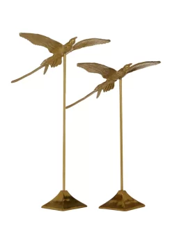 Hot Sale 🥰 Glam Aluminum Sculpture - Set of 2 by Monroe Lane 🔥 -Monroe Lane Sales Belk 14427