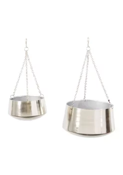 Best deal 🤩 Glam Metal Planter - Set of 2 by Monroe Lane 👏 -Monroe Lane Sales Belk 14461