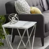 Best Pirce 🛒 Georgia Southern Eagles Modern Marble Accent Table by Monroe Lane ❤️