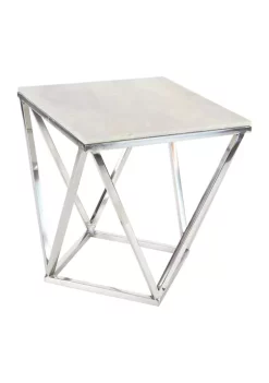 Best Pirce 🛒 Georgia Southern Eagles Modern Marble Accent Table by Monroe Lane ❤️ -Monroe Lane Sales Belk 14498