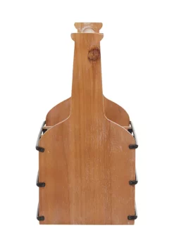 Flash Sale 🔔 Brown Wood Farmhouse Wine Rack by Monroe Lane 🧨 -Monroe Lane Sales Belk 14505