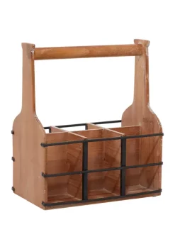Flash Sale 🔔 Brown Wood Farmhouse Wine Rack by Monroe Lane 🧨 -Monroe Lane Sales Belk 14507