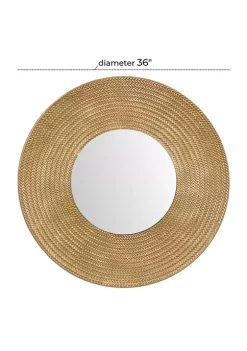 Best Sale 🔔 Contemporary Metal Wall Mirror by Monroe Lane 🛒 -Monroe Lane Sales Belk 14553