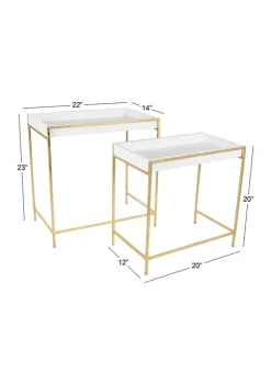 Top 10 ✔️ Contemporary Wood Console Table - Set of 2 by Monroe Lane 👍 -Monroe Lane Sales Belk 14559