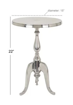 Outlet 🤩 Traditional Aluminum Accent Table by Monroe Lane 😉 -Monroe Lane Sales Belk 14565