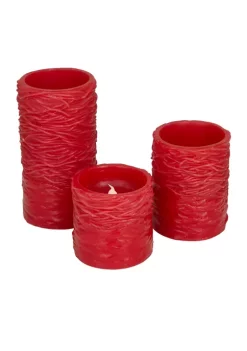 Cheapest 𧨠Traditional Wax Flameless Candle - Set of 3 by Monroe Lane π