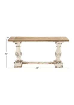 Cheap 🎁 Vintage Wood Console Table by Monroe Lane ❤️ -Monroe Lane Sales Belk 14596