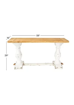 Cheap 🎁 Vintage Wood Console Table by Monroe Lane ❤️ -Monroe Lane Sales Belk 14597