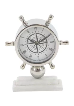 Best reviews of 😍 Coastal Stainless Steel Clock by Monroe Lane 🌟 -Monroe Lane Sales Belk 14650