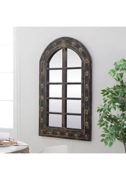 Best Pirce ✔️ Rustic Wood Wall Mirror by Monroe Lane 🎁 -Monroe Lane Sales Belk 14731