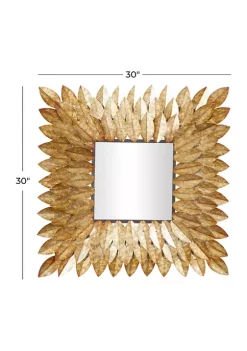 Outlet 🛒 Rustic Metal Wall Mirror by Monroe Lane 😍 -Monroe Lane Sales Belk 14778