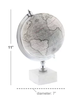 Brand new 🛒 Contemporary Marble Globe by Monroe Lane ✔️ -Monroe Lane Sales Belk 14790