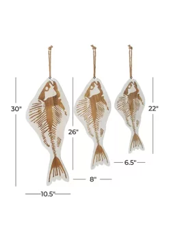 Coupon 🎉 Coastal Wood Wall Decor - Set of 3 by Monroe Lane 💯 -Monroe Lane Sales Belk 14836