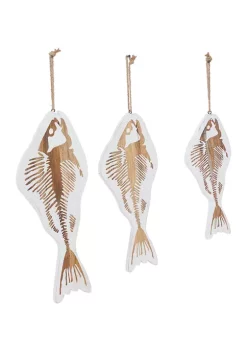 Coupon 🎉 Coastal Wood Wall Decor - Set of 3 by Monroe Lane 💯 -Monroe Lane Sales Belk 14837