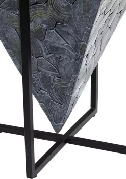 Best Sale 🌟 Contemporary Teak Wood Accent Table by Monroe Lane 👏 -Monroe Lane Sales Belk 1490