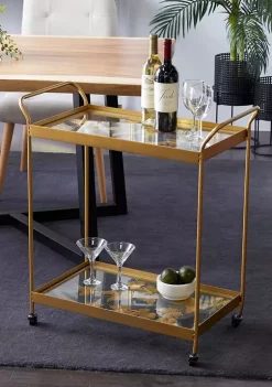 Top 10 🤩 Contemporary Metal Bar Cart by Monroe Lane 🔥