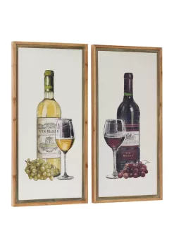 Hot Sale 🔔 Farmhouse Wood Framed Wall Art - Set of 2 by Monroe Lane 🎉 -Monroe Lane Sales Belk 14919