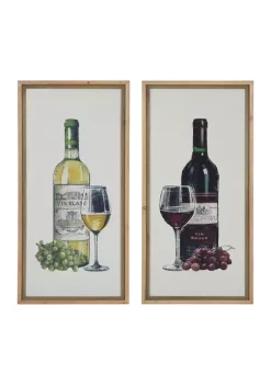 Hot Sale 🔔 Farmhouse Wood Framed Wall Art - Set of 2 by Monroe Lane 🎉 -Monroe Lane Sales Belk 14920