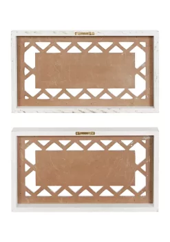 Promo 👏 Farmhouse Wood Wall Decor - Set of 2 by Monroe Lane 🎉 -Monroe Lane Sales Belk 14933