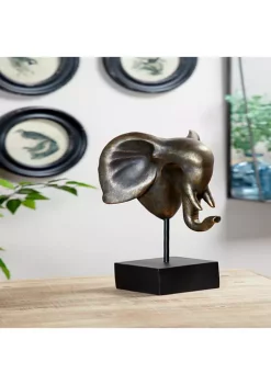 Brand new 🛒 Resin Modern Sculpture - Elephant by Monroe Lane 🌟 -Monroe Lane Sales Belk 14951