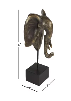 Brand new 🛒 Resin Modern Sculpture - Elephant by Monroe Lane 🌟 -Monroe Lane Sales Belk 14954