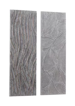 Outlet 🎁 Modern Wood Wall Decor - Set of 2 by Monroe Lane 🔔 -Monroe Lane Sales Belk 14972