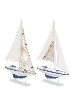 Best Sale 😉 Coastal Wood Sculpture - Set of 2 by Monroe Lane 🥰