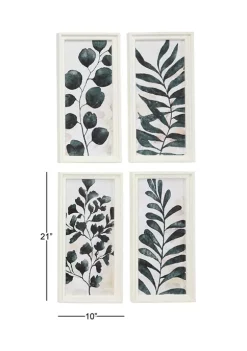 New ⭐ Vintage Wood Framed Wall Art - Set of 4 by Monroe Lane 🎉 -Monroe Lane Sales Belk 15049