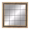 Discount 🛒 Industrial Wood Wall Mirror by Monroe Lane 🧨