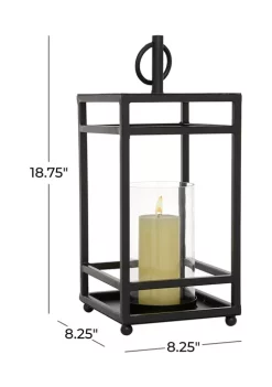 Buy 🎁 Contemporary Metal Candle Lantern by Monroe Lane 🤩 -Monroe Lane Sales Belk 15062