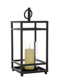 Buy 🎁 Contemporary Metal Candle Lantern by Monroe Lane 🤩 -Monroe Lane Sales Belk 15064