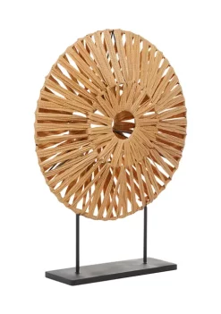 Buy 👏 Coastal Plastic Rattan Sculpture by Monroe Lane 🥰