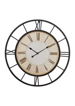 Budget 😍 Industrial Metal Wall Clock by Monroe Lane 😀 -Monroe Lane Sales Belk 15217