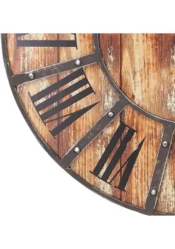 Best Pirce 🎉 Farmhouse Wood Wall Clock by Monroe Lane 🔥 -Monroe Lane Sales Belk 15220