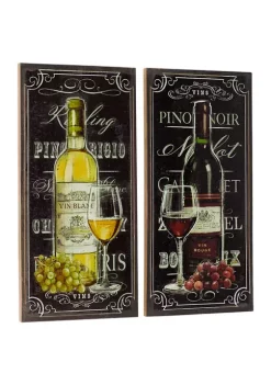 Flash Sale 🥰 Traditional Linen Wall Art - Set of 2 by Monroe Lane 👏 -Monroe Lane Sales Belk 15242