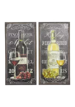 Flash Sale 🥰 Traditional Linen Wall Art - Set of 2 by Monroe Lane 👏 -Monroe Lane Sales Belk 15243