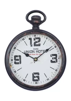 Budget 👍 Vintage Metal Wall Clock - Set of 2 by Monroe Lane ✨ -Monroe Lane Sales Belk 15250