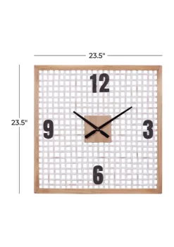 Best Pirce ✨ Farmhouse Wood Wall Clock by Monroe Lane 🤩 -Monroe Lane Sales Belk 15265