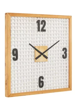 Best Pirce ✨ Farmhouse Wood Wall Clock by Monroe Lane 🤩 -Monroe Lane Sales Belk 15266