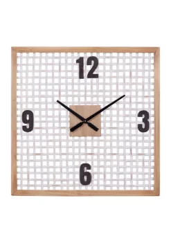 Best Pirce ✨ Farmhouse Wood Wall Clock by Monroe Lane 🤩 -Monroe Lane Sales Belk 15267