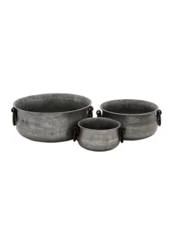 Brand new 😀 Farmhouse Metal Planter - Set of 3 by Monroe Lane 👍