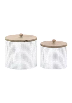Top 10 💯 Farmhouse Metal Decorative Jars - Set of 2 by Monroe Lane 👏