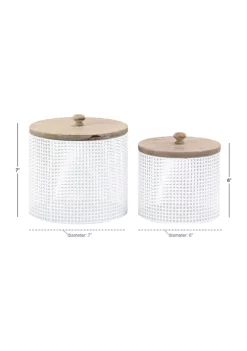 Top 10 💯 Farmhouse Metal Decorative Jars - Set of 2 by Monroe Lane 👏 -Monroe Lane Sales Belk 15283