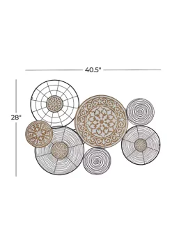 Best Pirce 🎉 Eclectic Metal Wall Decor by Monroe Lane 👏 -Monroe Lane Sales Belk 15311