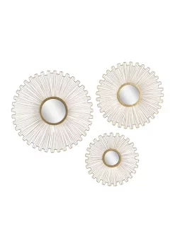 New 🎁 Glam Metal Wall Decor - Set of 3 by Monroe Lane 👏 -Monroe Lane Sales Belk 15326